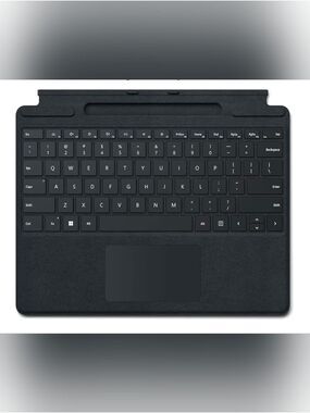 Microsoft Surface Pro Signature Keyboard Black Alcantara Backlit Trackpad